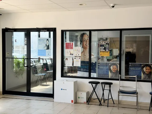 Entrance area of Patient Care Pharmacy inside the Patient Care Center